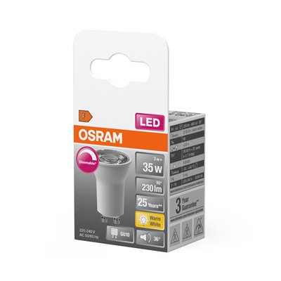 LED SUPERSTAR PAR11 3W 827 GU10