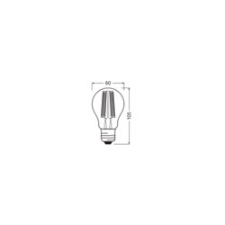 LED LAMPS ENERGY CLASS A ENERGY EFFICIENCY FILAMENT CLASSIC A 7.2W 830 Clear E27