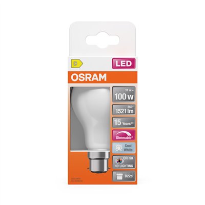 LED SUPERSTAR PLUS CLASSIC A FILAMENT 11W 940 Frosted B22d