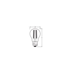 LED LAMPS ENERGY CLASS A ENERGY EFFICIENCY FILAMENT CLASSIC A 5W 830 Clear E27 