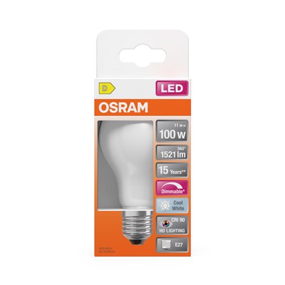 LED SUPERSTAR PLUS CLASSIC A FILAMENT 11W 940 Frosted E27