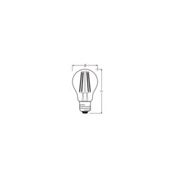 LED LAMPS ENERGY CLASS A ENERGY EFFICIENCY FILAMENT CLASSIC A 3.8W 830 Clear E27