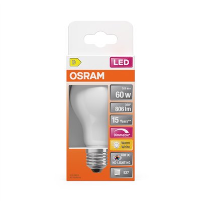 LED SUPERSTAR PLUS CLASSIC A FILAMENT 5.9W 927 Frosted E27