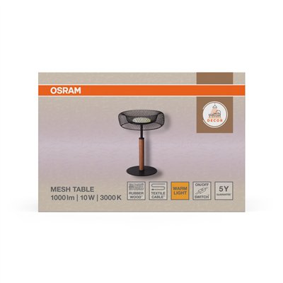 Decor Mesh Table 10W 830 Black