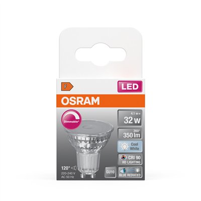 LED SUPERSTAR PLUS REFLECTOR PAR16 4.1W 940 GU10