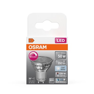 LED SUPERSTAR PLUS REFLECTOR PAR16 4.7W 940 GU10