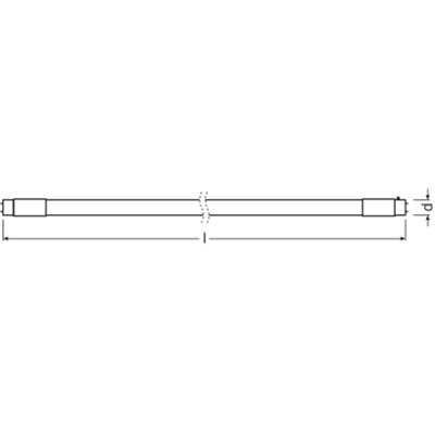 LED TUBE T8 EM CONNECTED P 1500 mm 24W 840