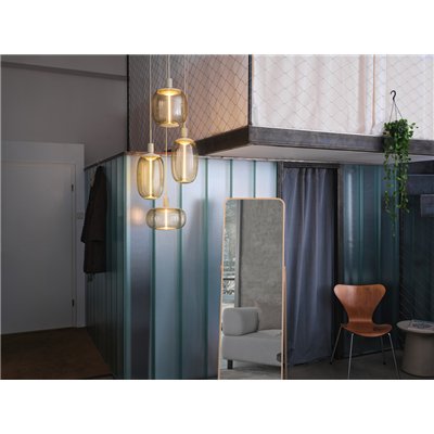 Decor Needle Pendant Plate 4xE27 Beige