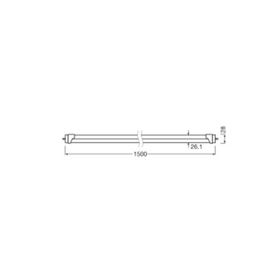 LED TUBE T8 EM ULTRA OUTPUT HIGH TEMPERATURE S 1500 mm 22.1W 840