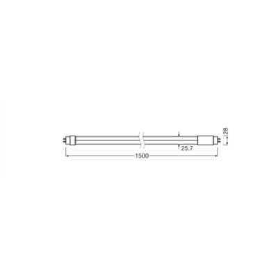LED TUBE T8 EM ULTRA OUTPUT HIGHBAY S 1500 mm 22.1W 840