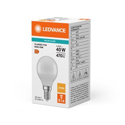 LED CLASSIC P V 4.9W 827 Frosted E14