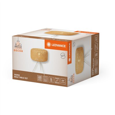 Decor Paper Bale Table 1XE27 Beige