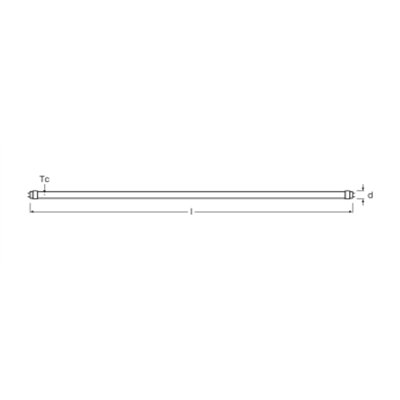 LED TUBE T8 EM ULTRA OUTPUT V 1200 mm 20W 840