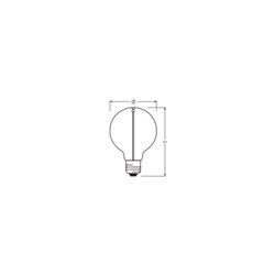 Vintage 1906® LED CLASSIC A, Globe and EDISON WITH FILAMENT-MAGNETIC STYLE 2.2W 827 Clear E27
