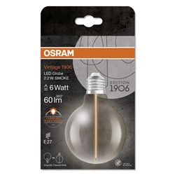 Vintage 1906® LED CLASSIC A, Globe and EDISON WITH FILAMENT-MAGNETIC STYLE 2.2W 818 Smoke E27