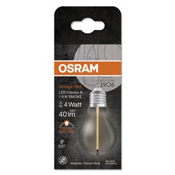 Vintage 1906® LED CLASSIC A, Globe and EDISON WITH FILAMENT-MAGNETIC STYLE 1.8W 818 Smoke E27