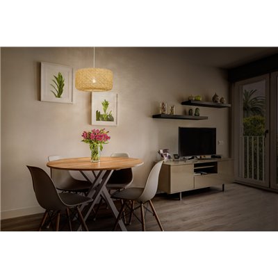 Decor Paper Bale Pendant 1XE27 Beige