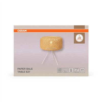 Decor Paper Bale Table 1XE27 Beige