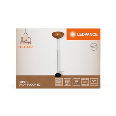 Decor Paper Drop Floor 1XE27 Beige