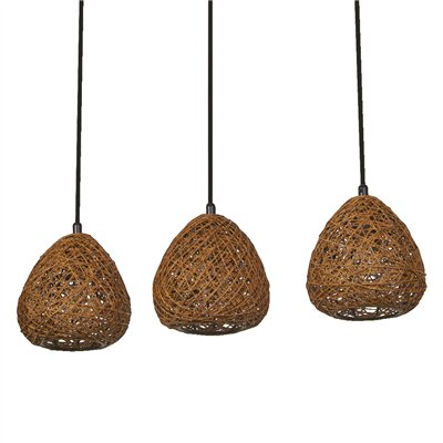 Decor Paper Drop Pendant Linear 3XE27 Beige