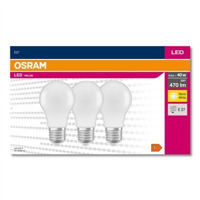 LED VALUE CLASSIC A 40  4.9 W/2700 K E27 