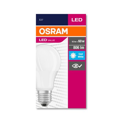 LED VALUE CLASSIC A 8W 840 Frosted E27