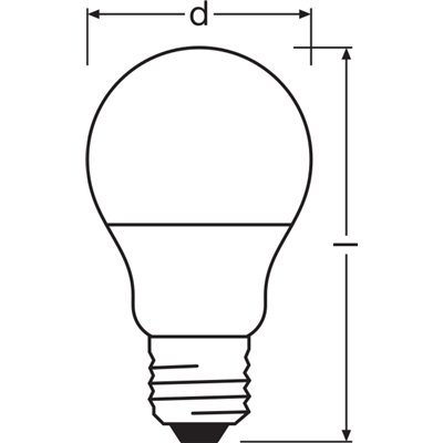 LED VALUE CLASSIC A 4.9W 840 Frosted E27