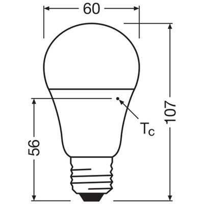 LED VALUE CLASSIC A 4.9W 840 Frosted E27