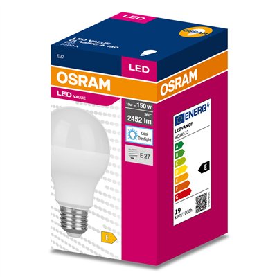 LED VALUE CLASSIC A 150  19 W/6500 K E27 