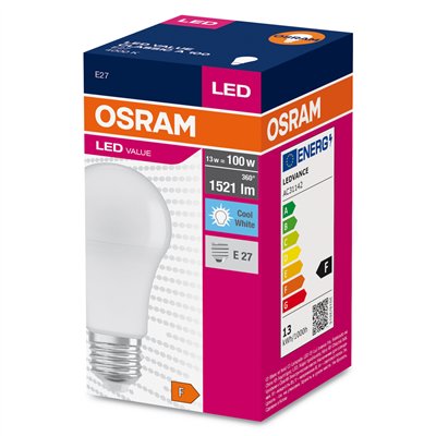 LED VALUE CLASSIC A 100 FR 13 W/4000 K E27 