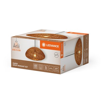Decor Paper Drop Pendant 1XE27 Beige