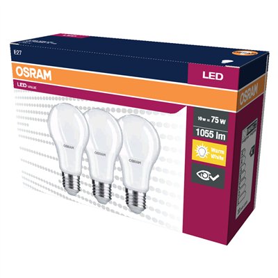 LED VALUE CLASSIC A 75  10 W/2700 K E27 