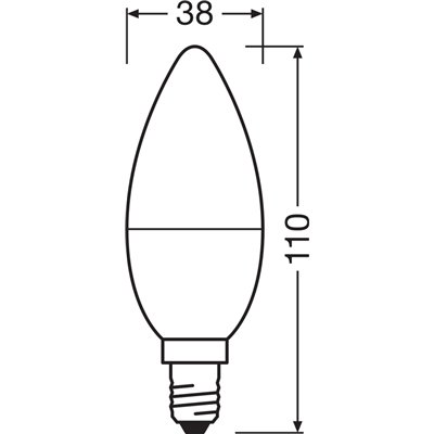 LED VALUE CLASSIC B 60  7.5 W/4000 K E14 