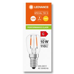 LED SPECIAL T26 P 1.3W 827 Clear E14