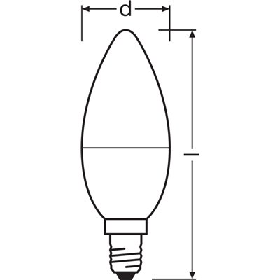 LED VALUE CLASSIC B 60  7.5 W/4000 K E14 
