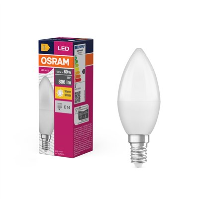 LED VALUE CLASSIC B 7.5W 827 Frosted E14