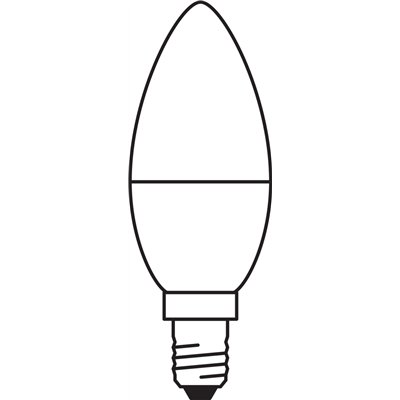 LED VALUE CLASSIC B 40 FR 4.9 W/2700 K E14 