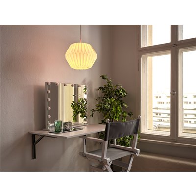 Decor Paper Lantern Gem Pendant E27 White