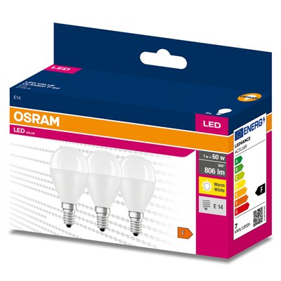 LED VALUE CLASSIC P 60  6.5 W/2700 K E14 