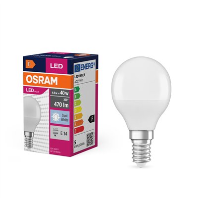 LED VALUE CLASSIC P 4.9W 840 Frosted E14