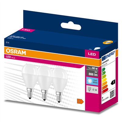 LED VALUE CLASSIC P 60  6.5 W/4000 K E14 