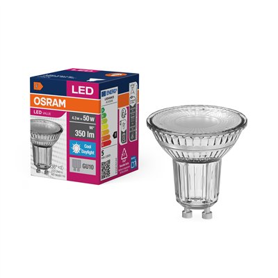 LED VALUE PAR16 4.3W 865 GU10