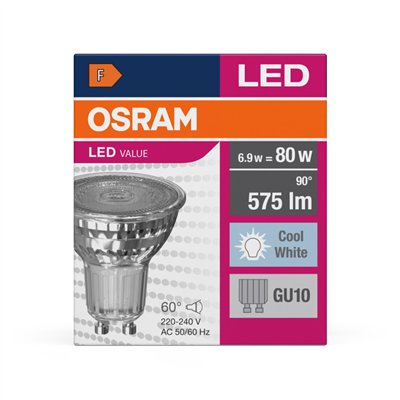 LED VALUE PAR16 6.9W 840 GU10