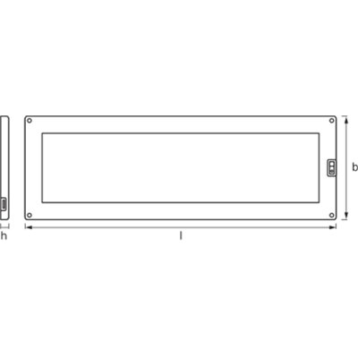 Cabinet LED Panel 300x100mm Two Light 