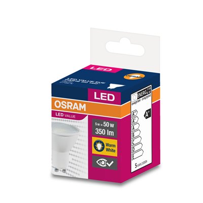 LED VALUE PAR16 WHITE 35 120 ° 4.5 W/2700 K GU10 