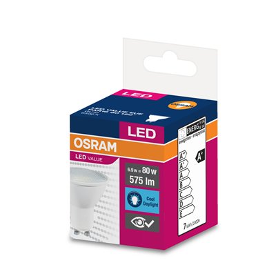LED VALUE PAR16 WHITE 50 120 ° 6.9 W/6500 K GU10 