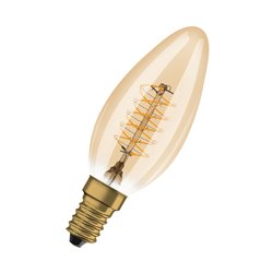 Vintage 1906 LED CLASSIC A,B,P SLIM FILAMENT DIMMABLE 3.4W 822 Gold E14