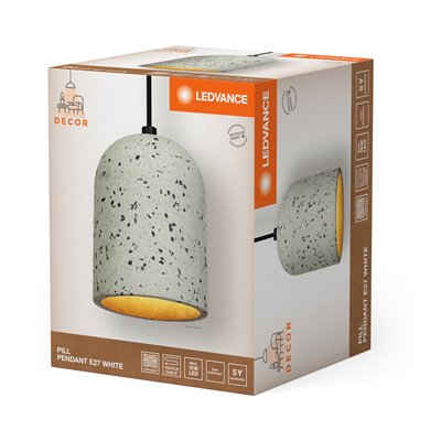 Decor Pill Pendant 1XE27 White