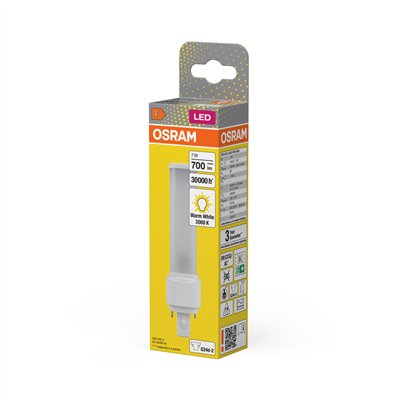 OSRAM DULUX LED D EM & AC MAINS  7W 830 G24D-2