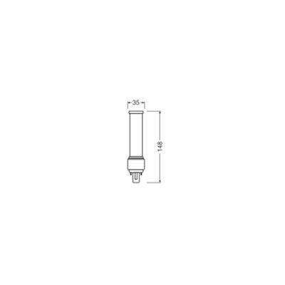 OSRAM DULUX LED D EM & AC MAINS  7W 830 G24D-2